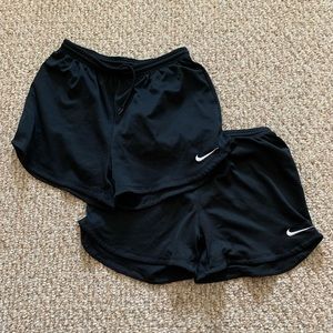 black nike shorts